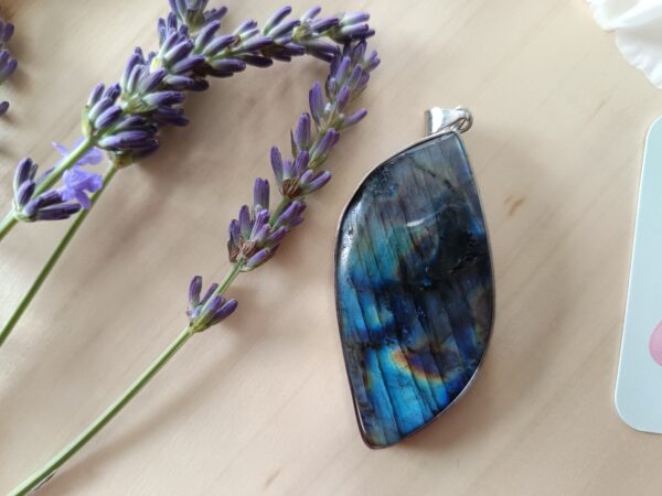 Pendentif Labradorite Forme Libre 5cm – Image 2