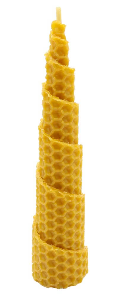 Bougie Cire d'Abeille Naturelle Ambiance Chaleureuse et Écologique 'Burj Khalifa' 15cm