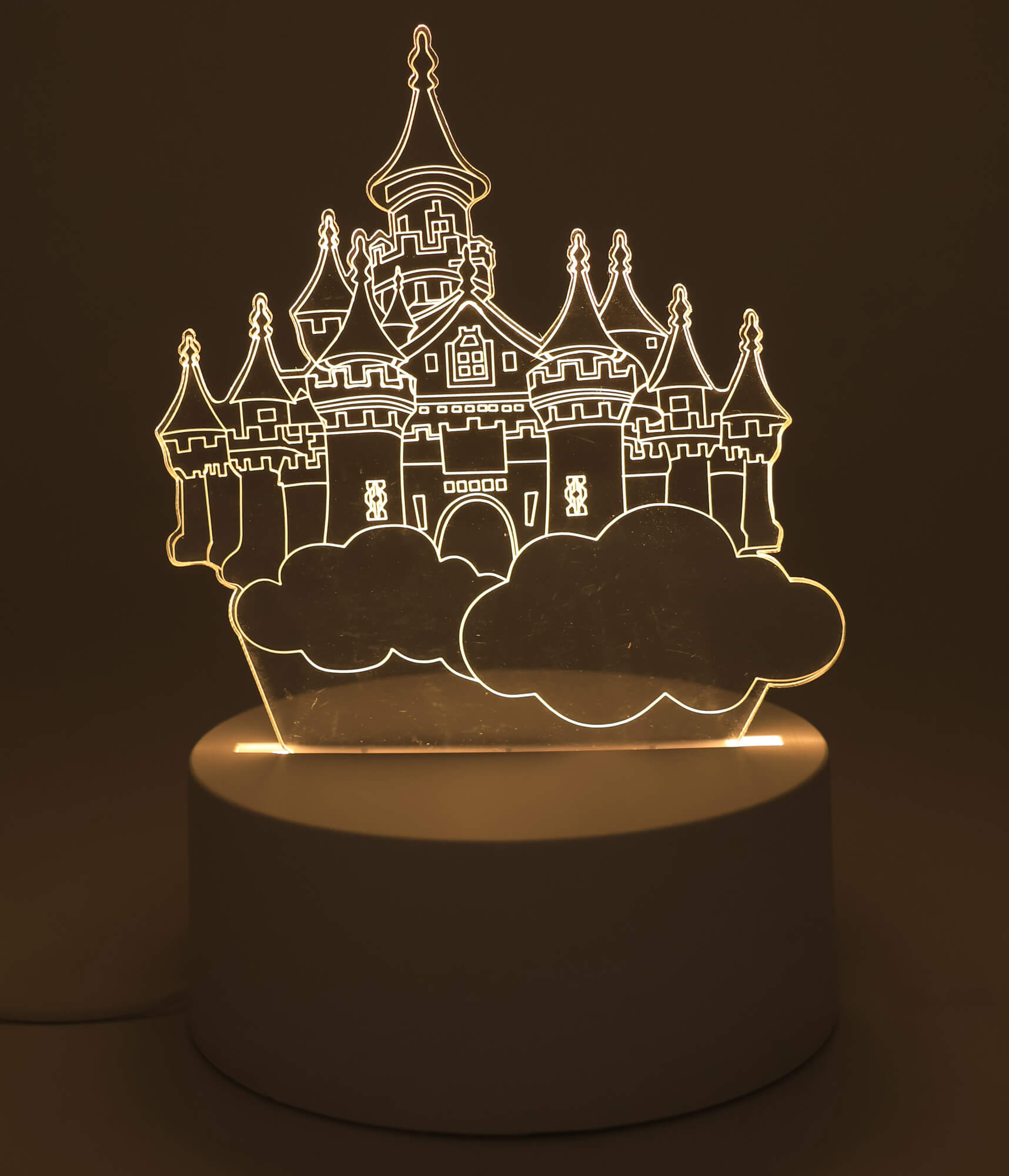 Veilleuse USB Plastique Château Disney 12cm