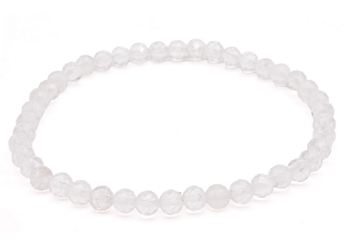 Bracelet Cristal de Roche perles facettées