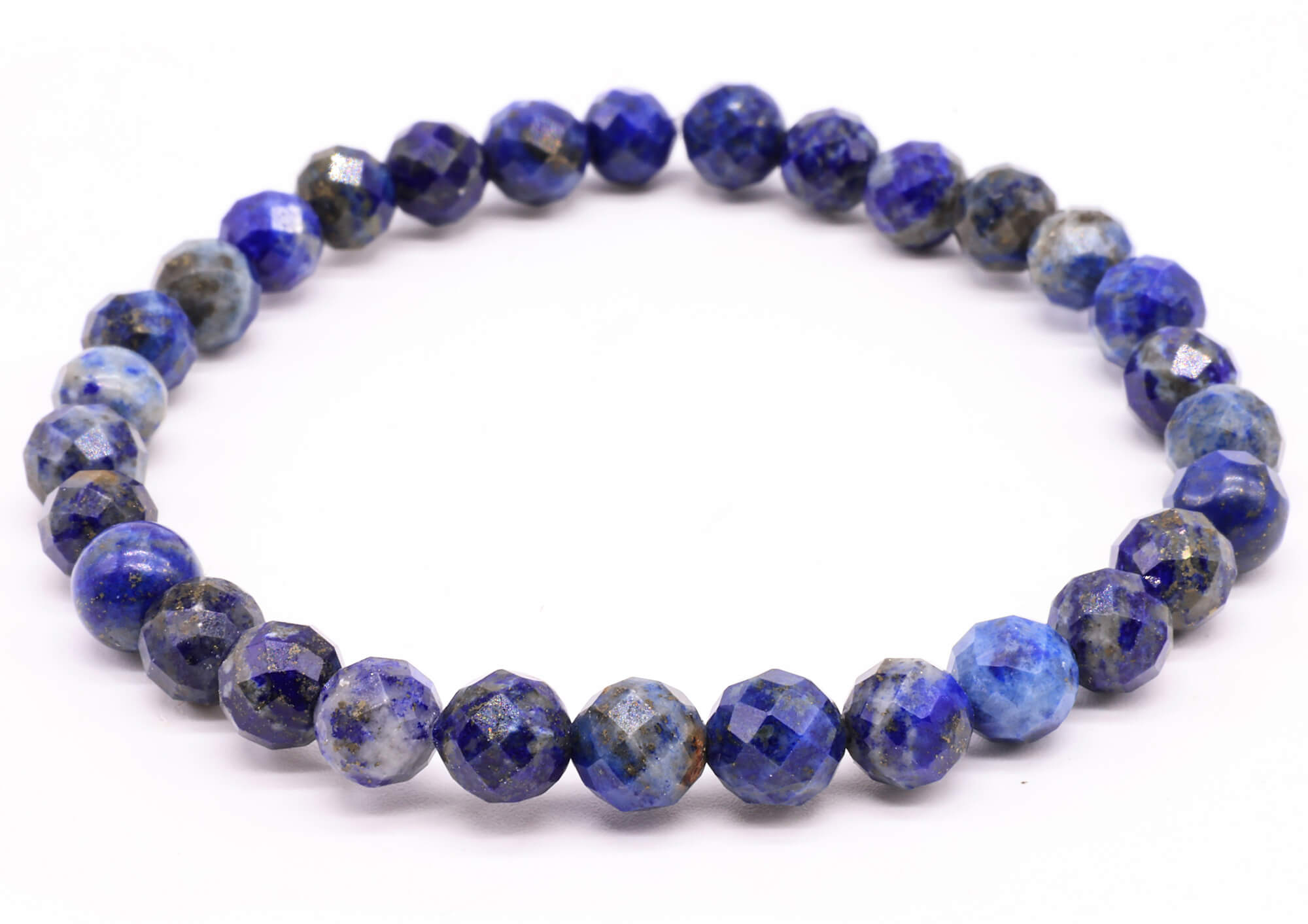 Bracelet Lapis Lazuli perles facettées