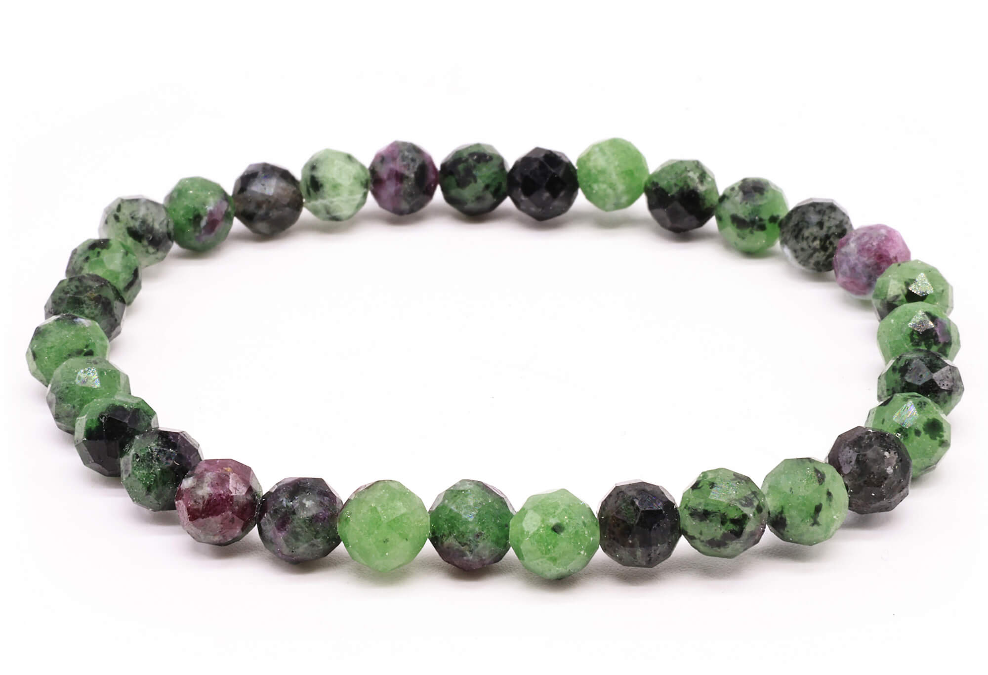 Bracelet Rubis ZoÏsite perles facettées