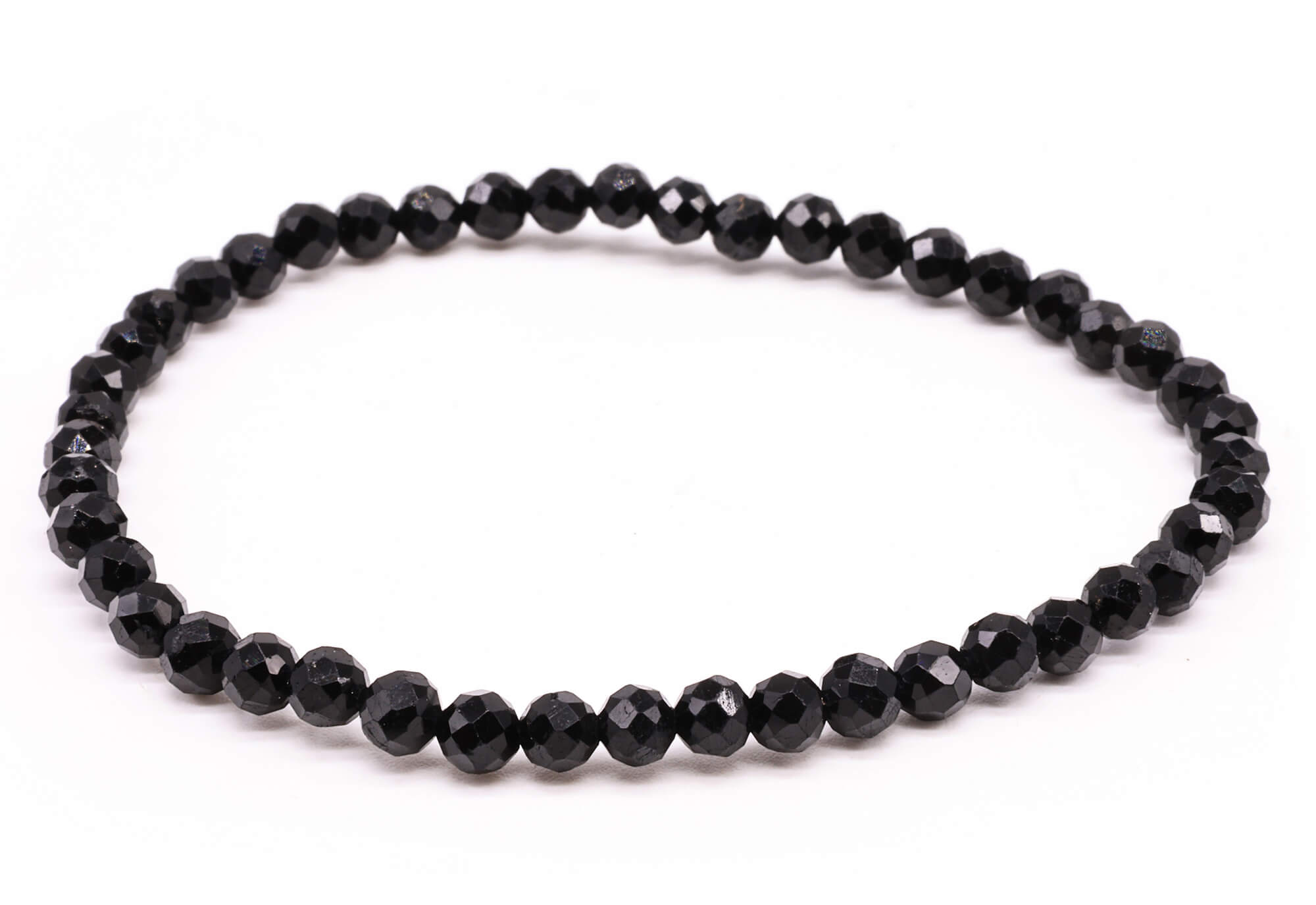 Bracelet Tourmaline Noire perles facettées