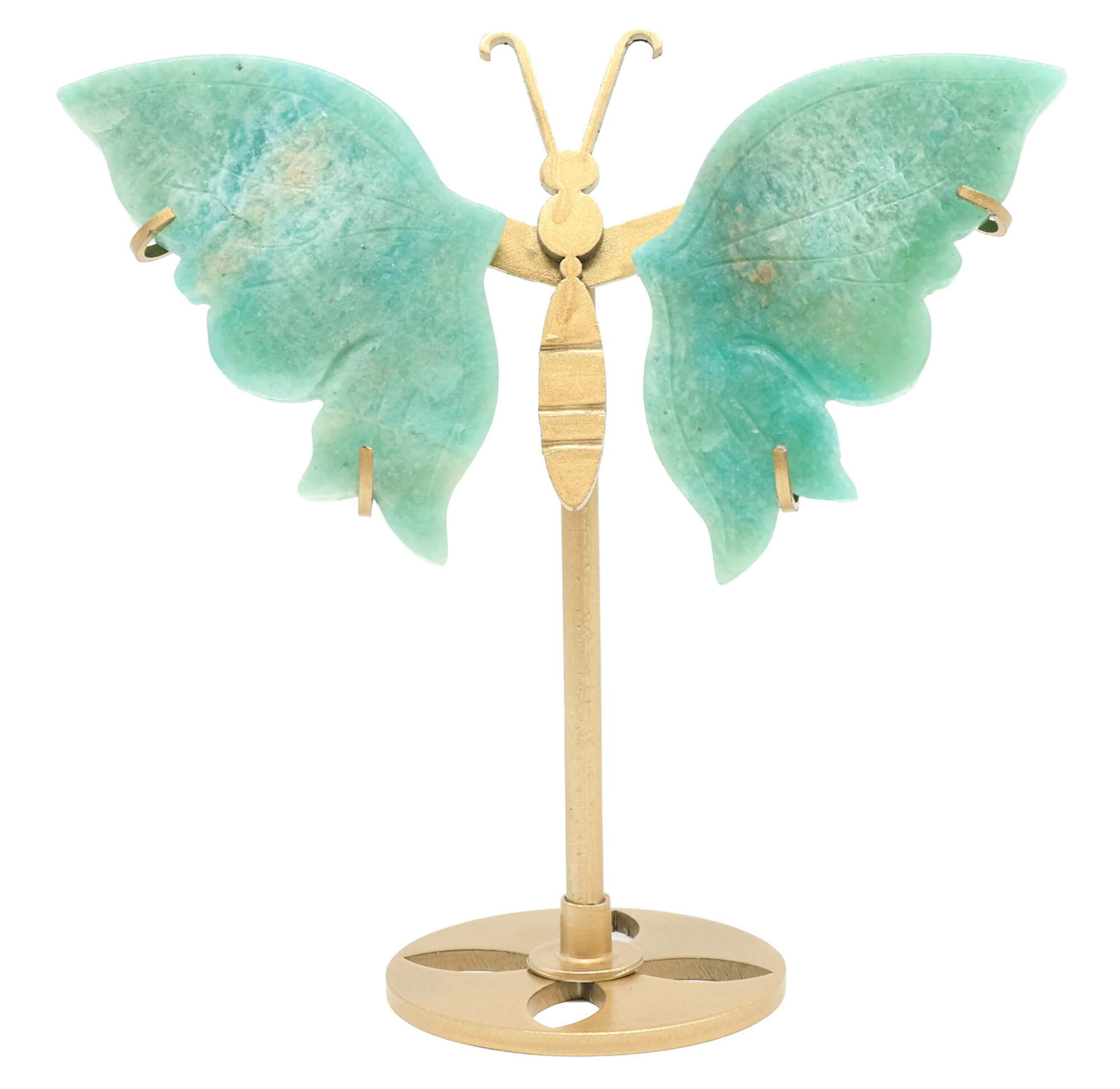 Papillon Amazonite sur socle 14cm