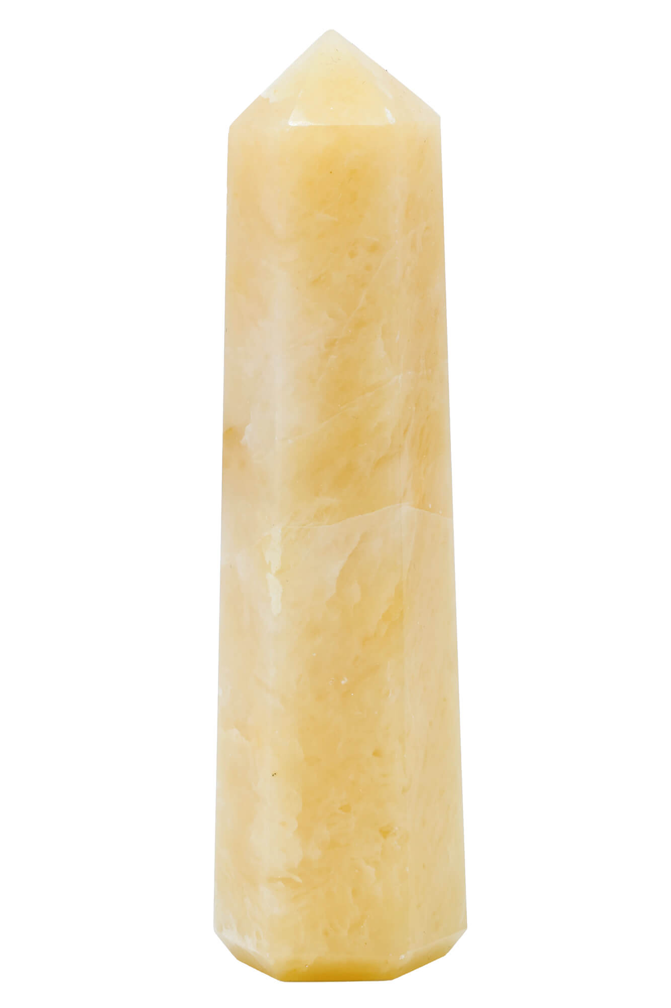 Obélisque en pierre naturelle – Décoration et Feng Shui - Aventurine Jaune